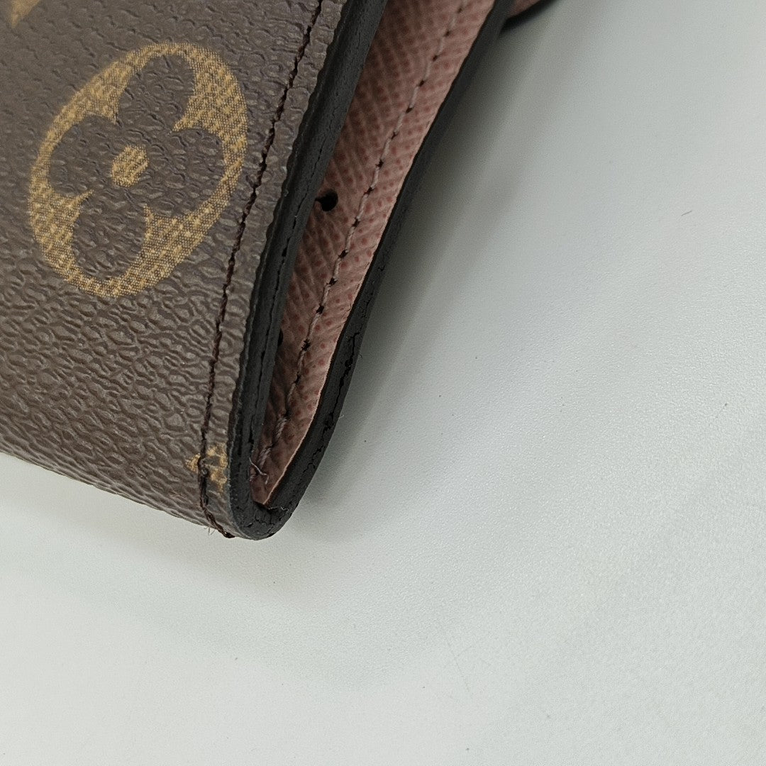 JOSÉPHINE Monogram Coated Canvas Brown Wallet