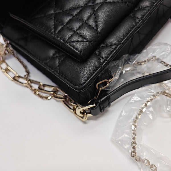 Lady Dior Small Cannage Lambskin Black