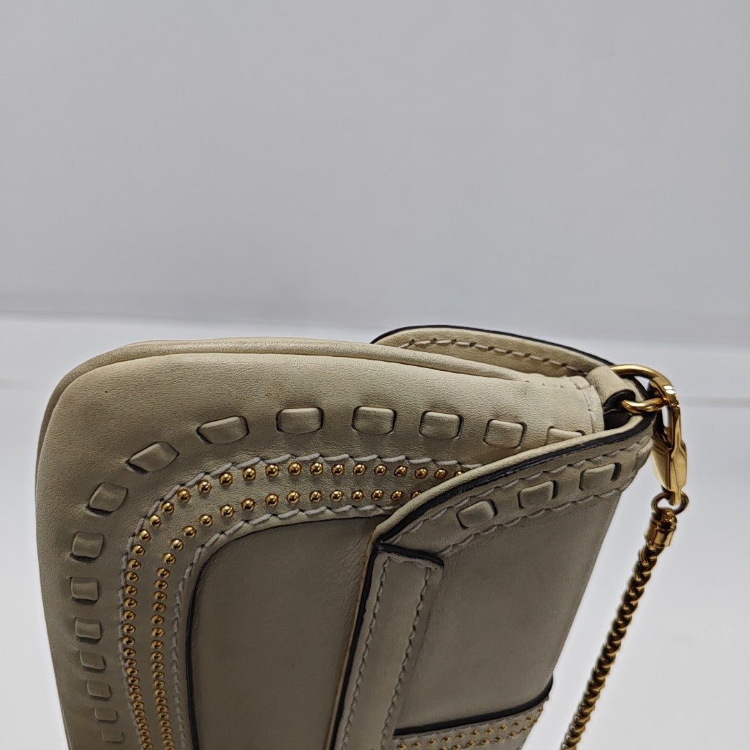 Snaffle Bit Calfskin White