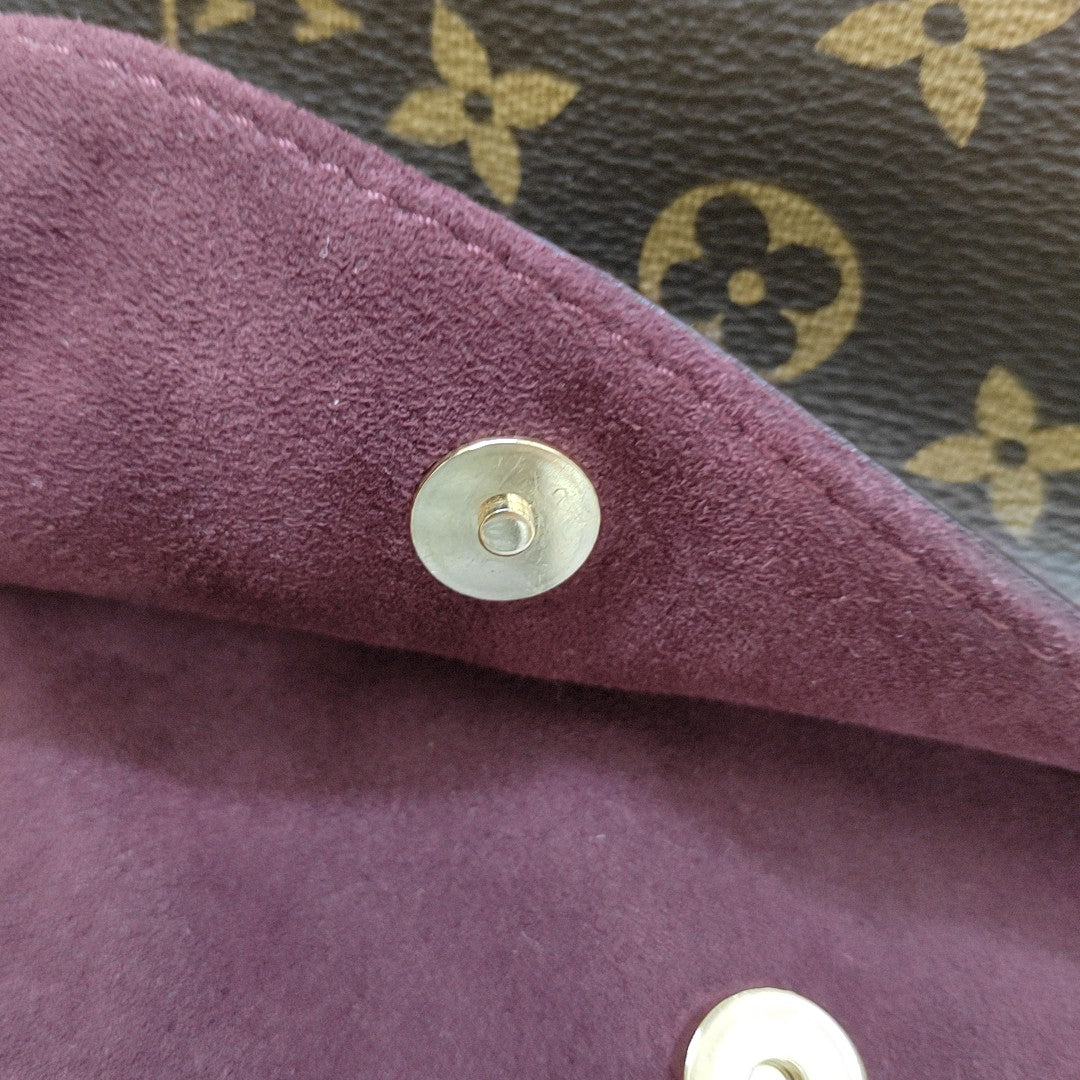 ALL IN GM Monogram Coated Canvas Brown