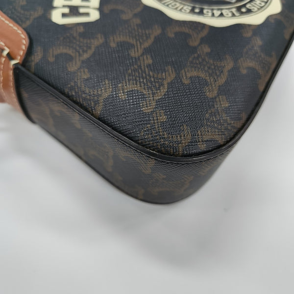 TRIOMPHE CANVAS Small Coated Canvas Black