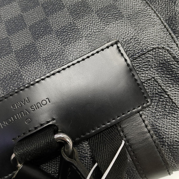 CHRISTOPHER MM Damier Graphite Coated Canvas Gray