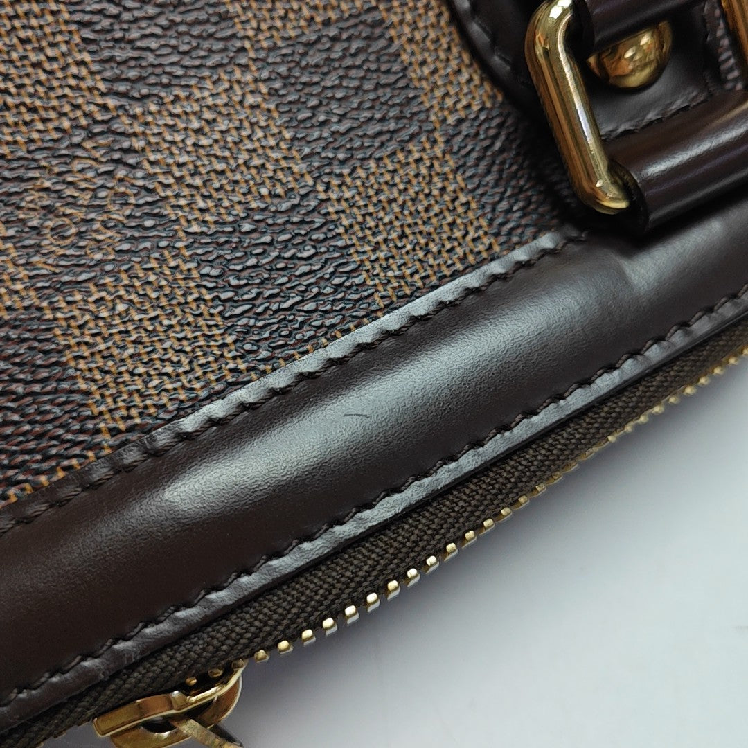 TREVI PM Damier Ebene Coated Canvas Brown