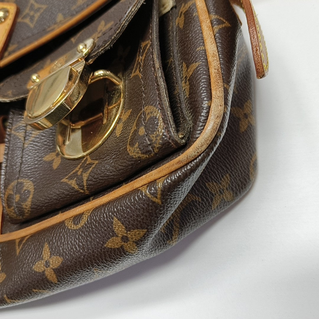 HUDSON PM Monogram Coated Canvas Brown