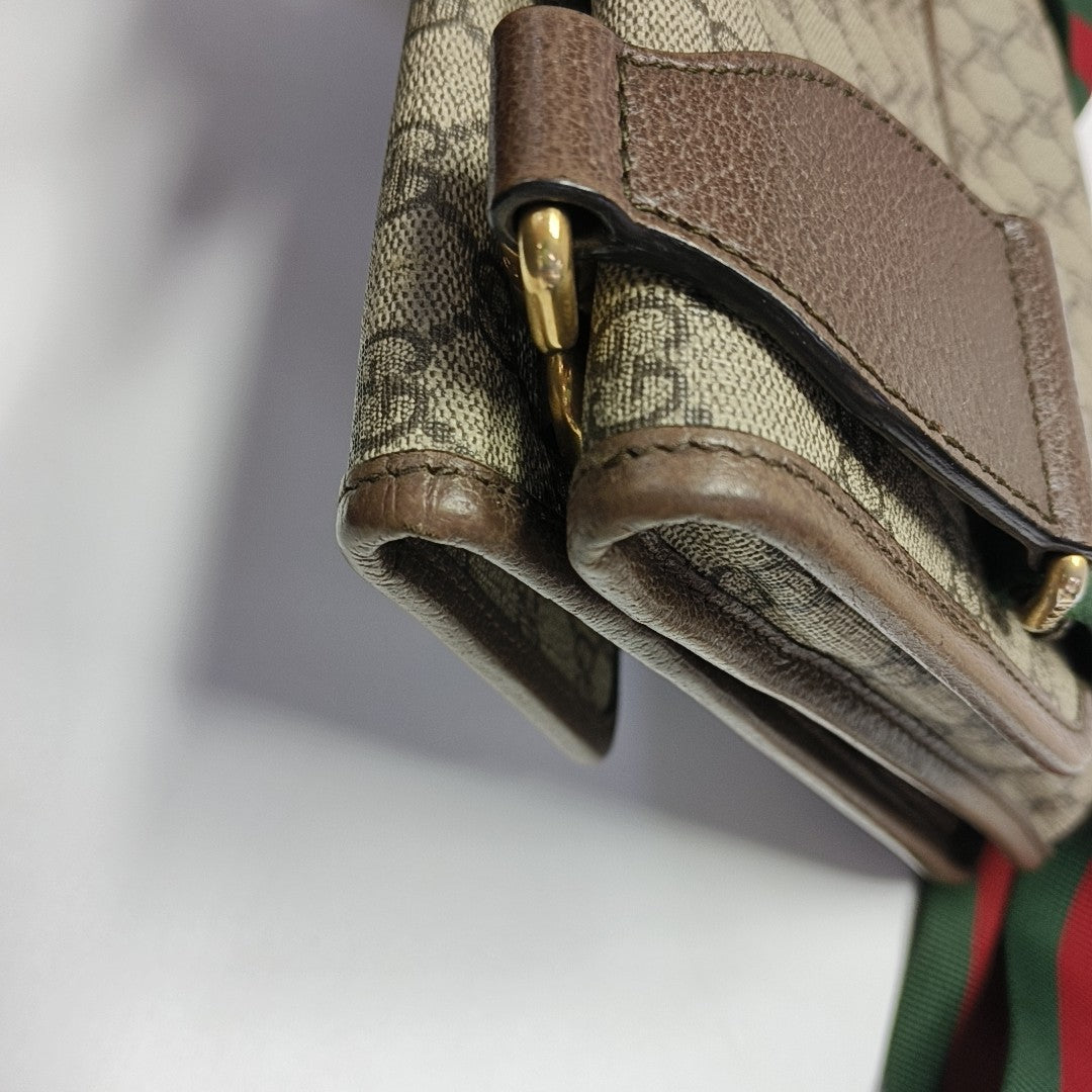 Neo Vintage Large Monogram Coated Canvas Brown