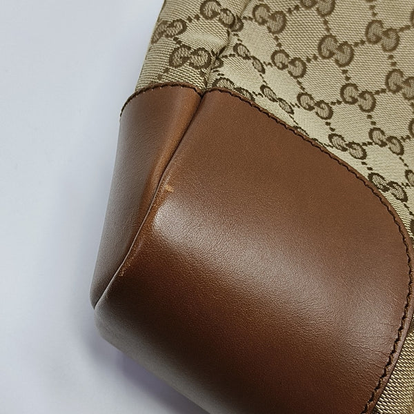 Monogram Canvas Shoulder Bag Brown