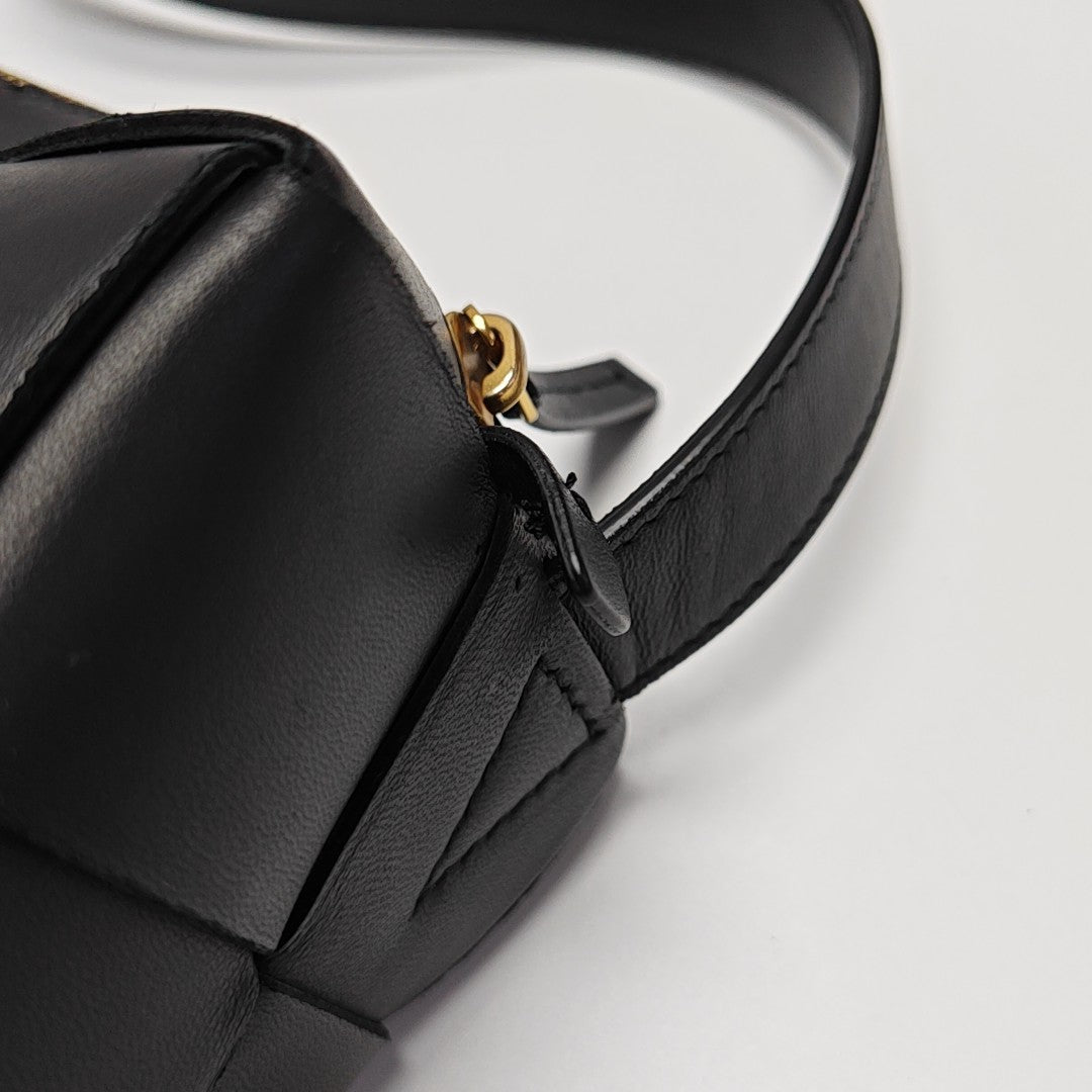 Brick Cassette Small Lambskin Black