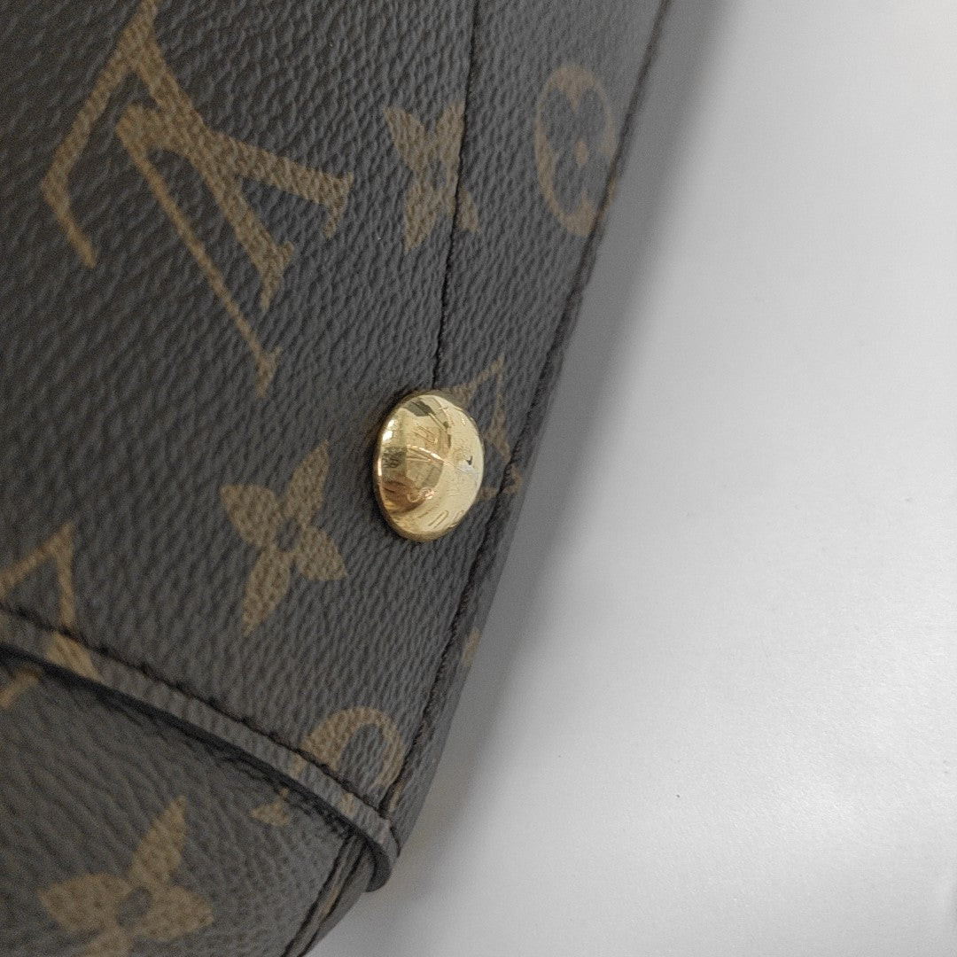 MONTAIGNE BB Monogram Coated Canvas Brown