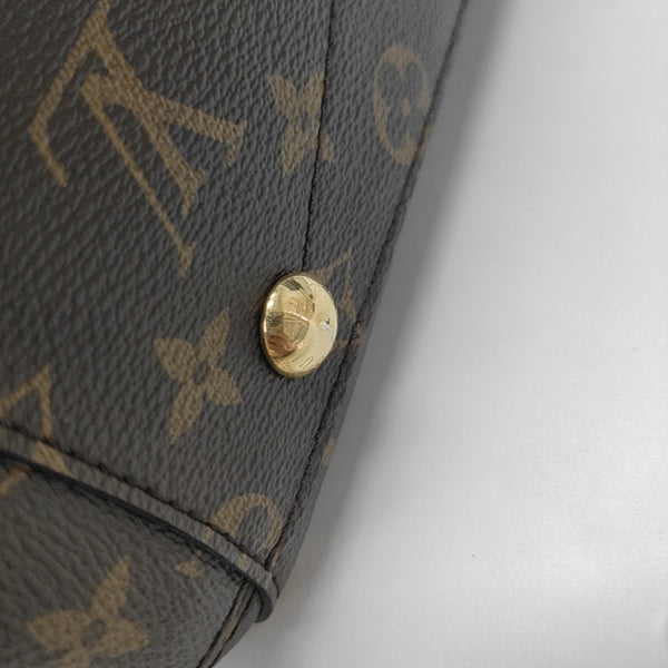 MONTAIGNE BB Monogram Coated Canvas Brown
