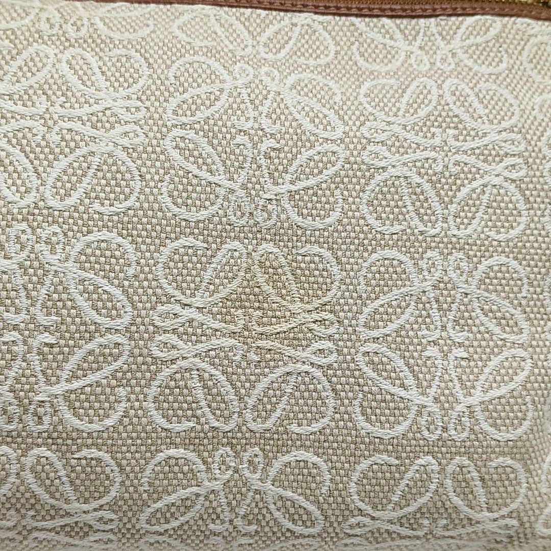 Anagram Small Monogram Canvas Beige