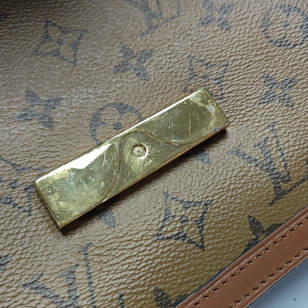 DAUPHINE MM Monogram Coated Canvas Brown