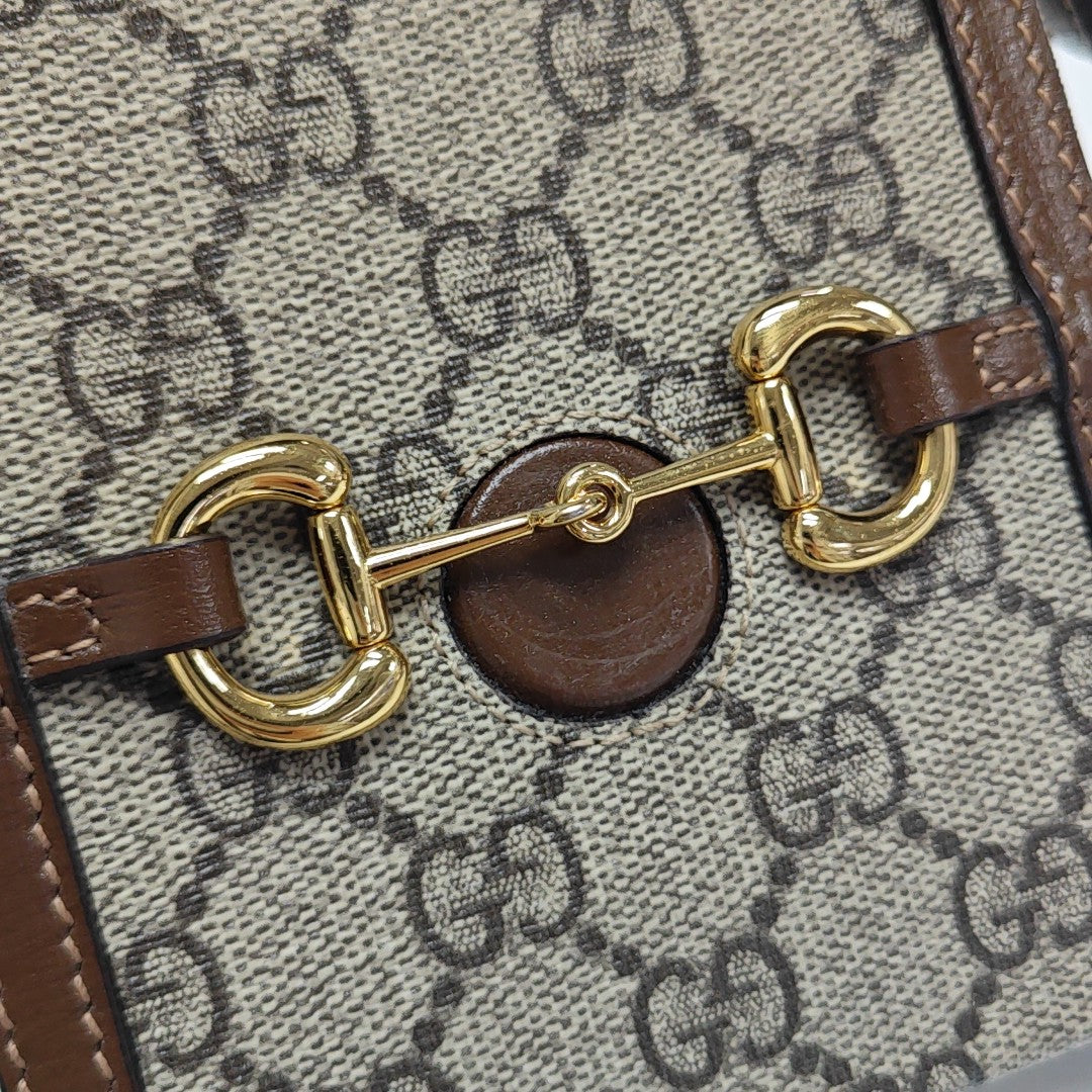 Horsebit 1955 Mini Coated Canvas Beige