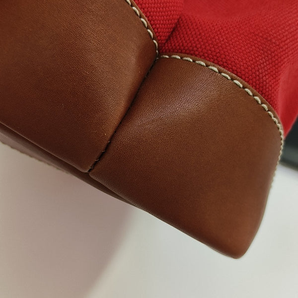 Canvas Shoulder Bag Red