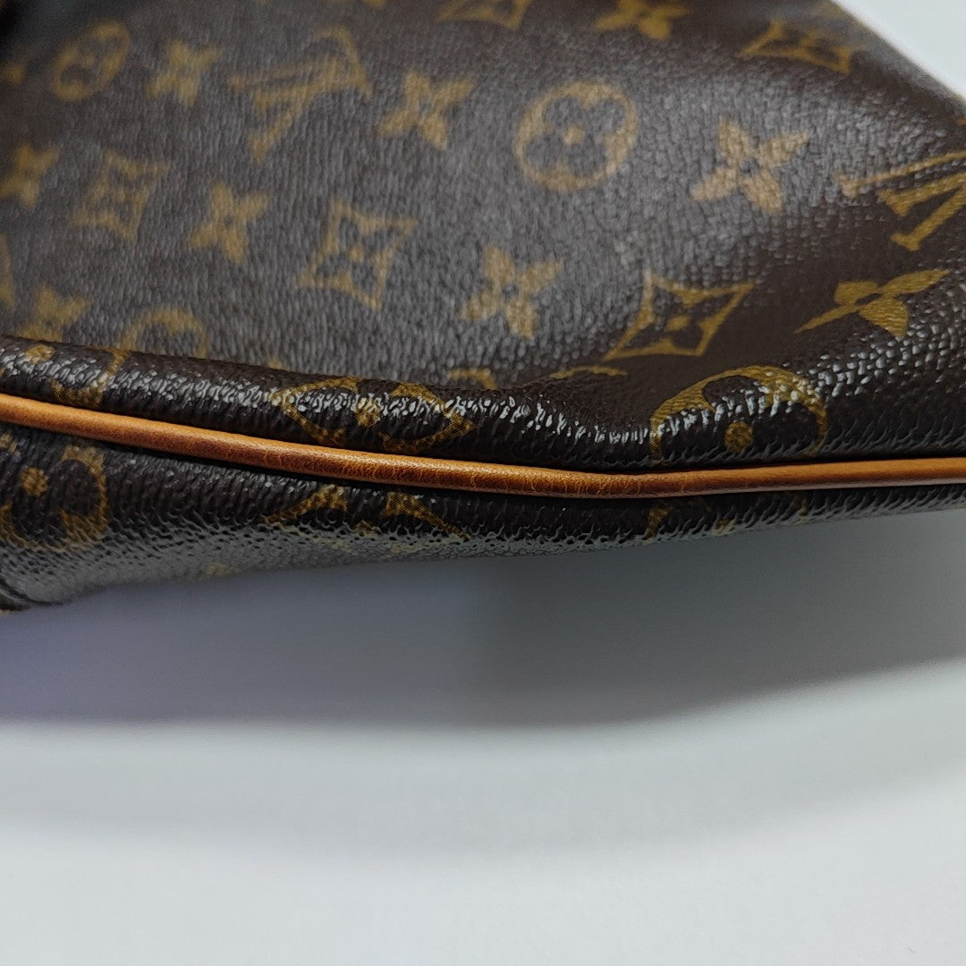 VALMY Monogram Coated Canvas Brown