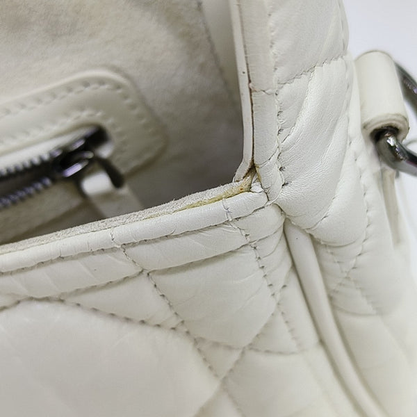 Diorcamp Small Cannage Calfskin White