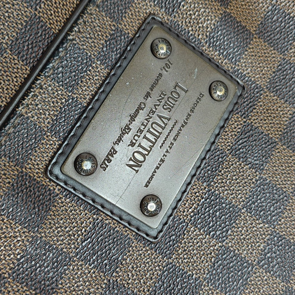 BROOKLYN Damier Ebene Coated Canvas Brown