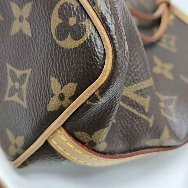NÉONOÉ Nano Monogram Coated Canvas Brown