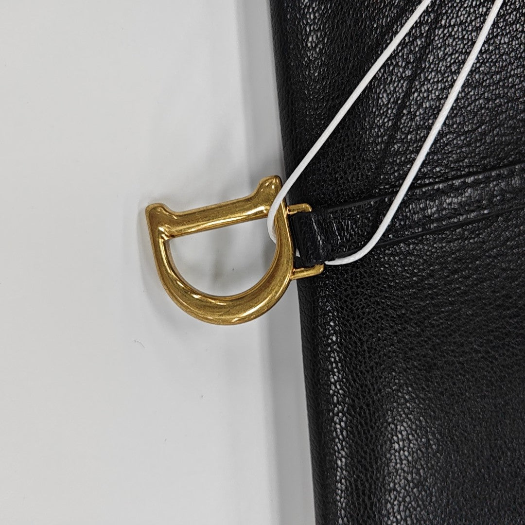 Saddle Mini Calfskin Black