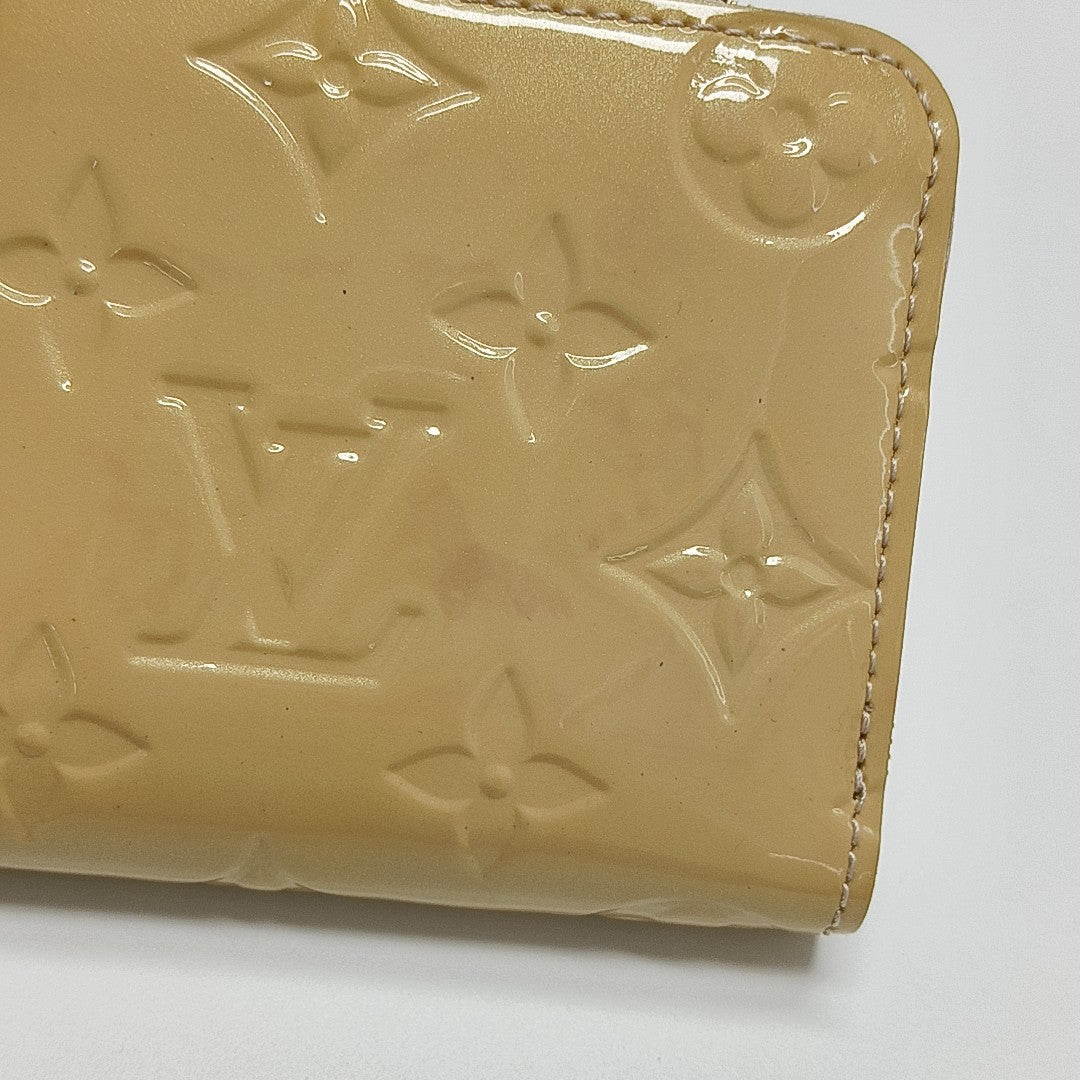 ZIPPY Monogram Patent Leather Yellow Wallet