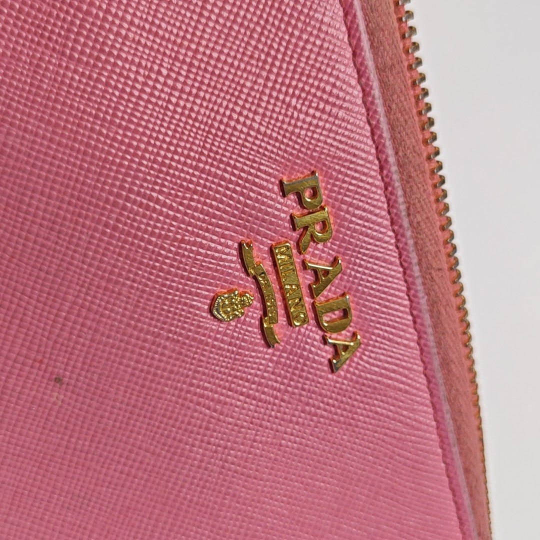 Saffiano Calfskin Wallet Pink