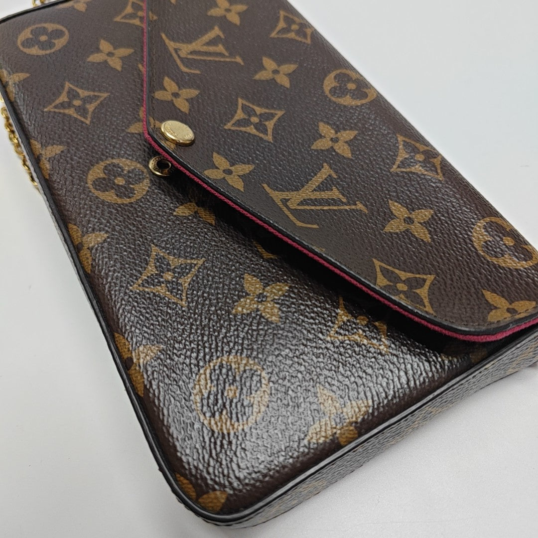 FÉLICIE Monogram Coated Canvas Brown