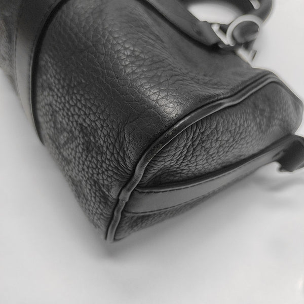 KEEPALL 25 Monogram Calfskin Black