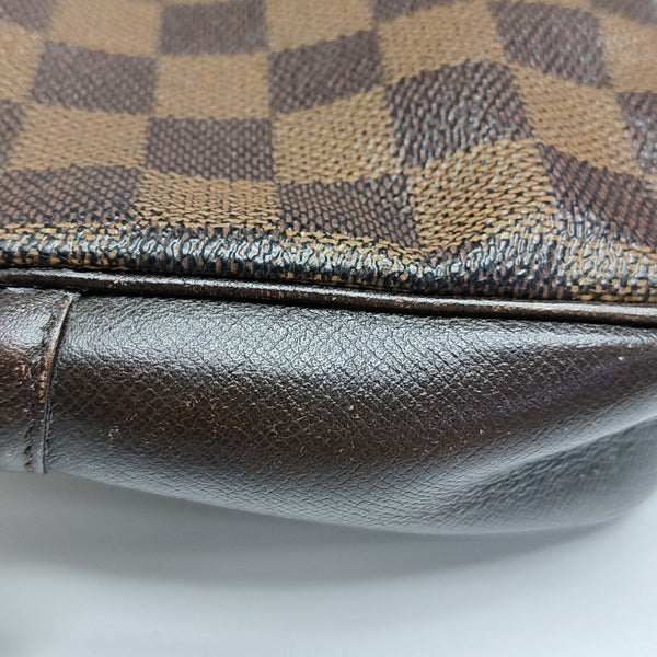 TROUSSE MAKE UP Damier Ebene Coated Canvas Brown