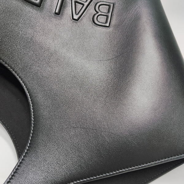 Calfskin Top Handle Bag Black