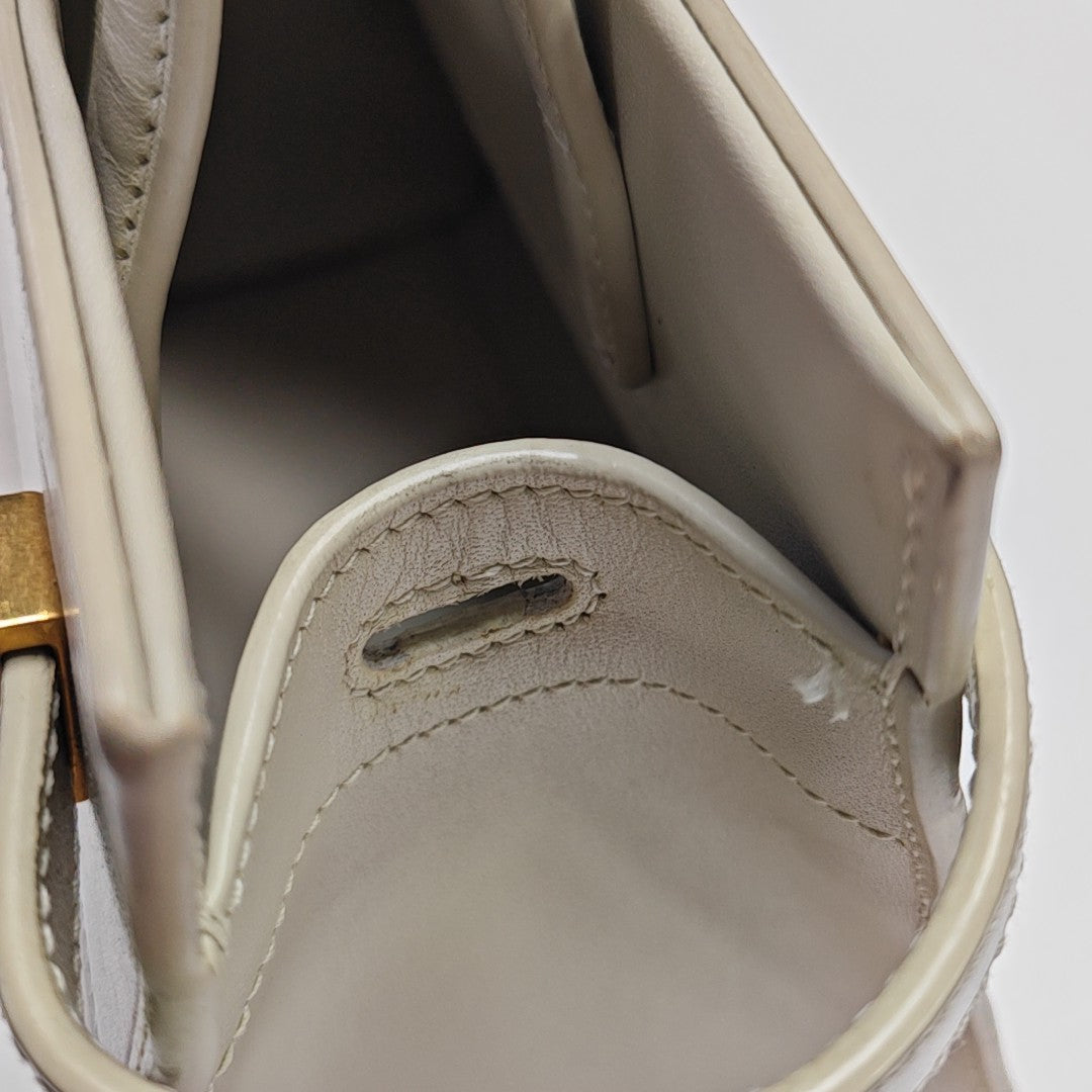 MANHATTAN Nano Calfskin White