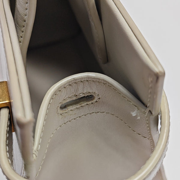 MANHATTAN Nano Calfskin White