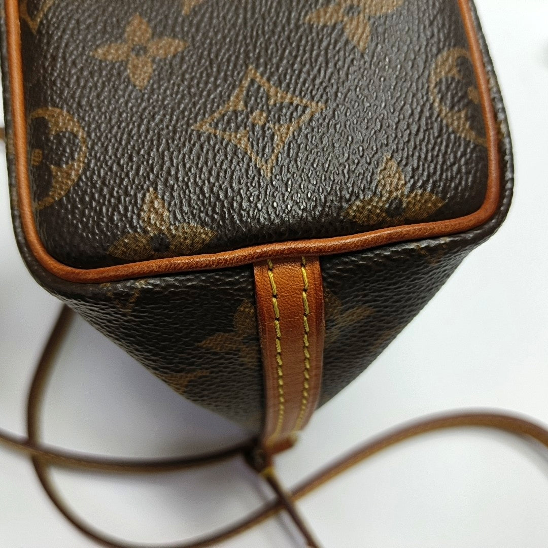 NÉONOÉ Nano Monogram Coated Canvas Brown