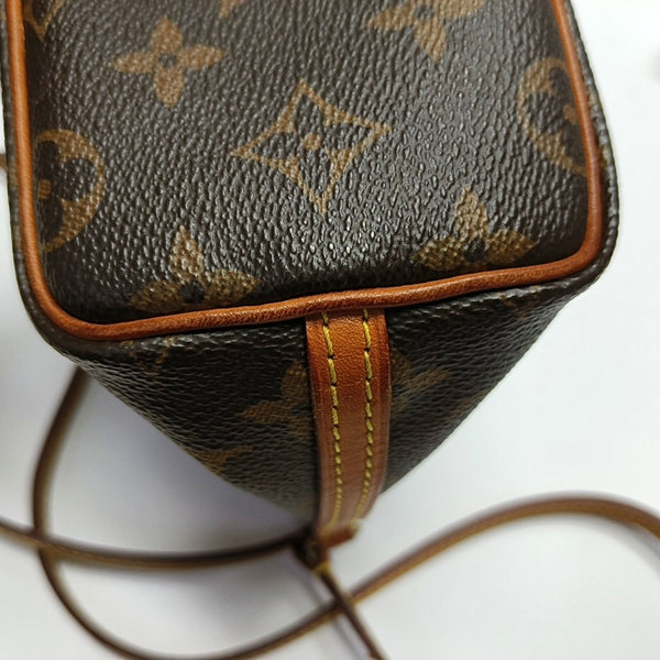 NÉONOÉ Nano Monogram Coated Canvas Brown