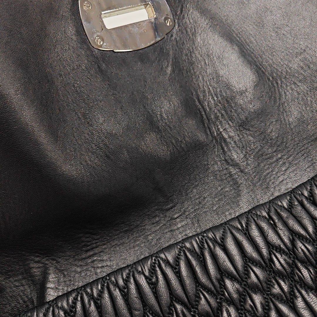 Crystal Lambskin Black