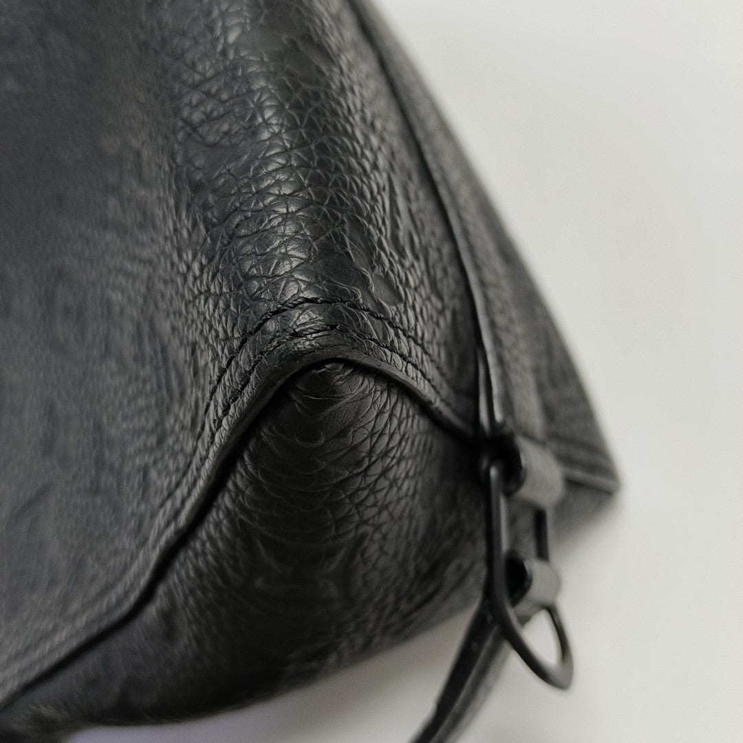 TRIANGLE Monogram Calfskin Black