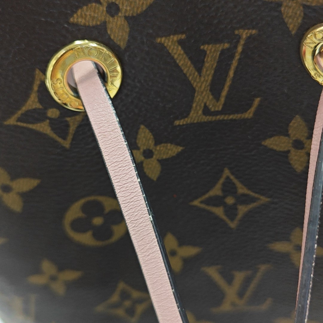NÉONOÉ MM Monogram Coated Canvas Brown