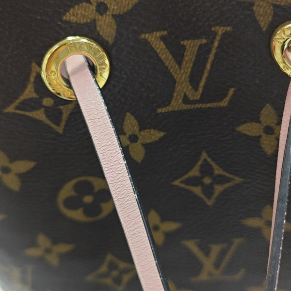 NÉONOÉ MM Monogram Coated Canvas Brown