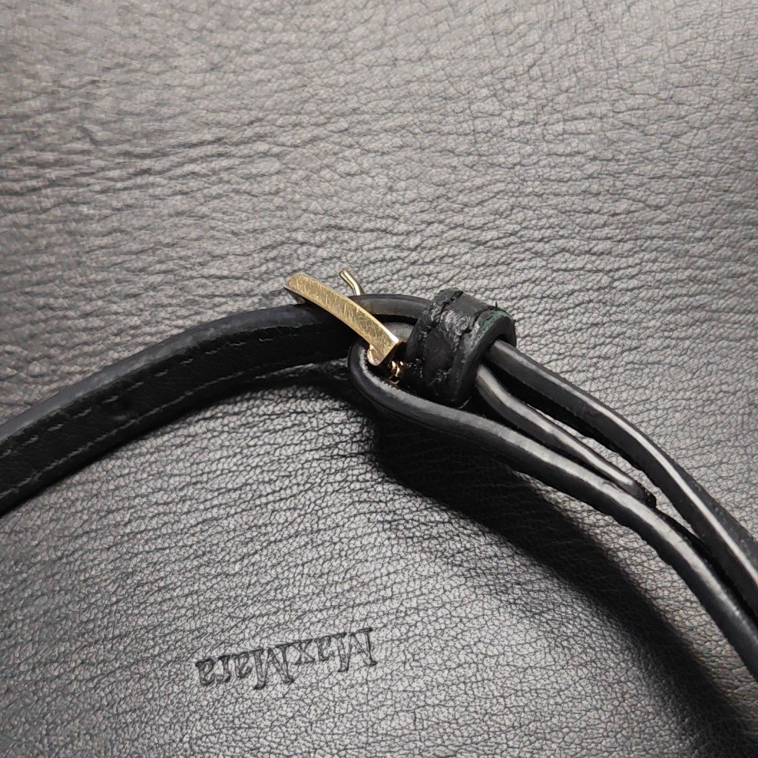 Calfskin Shoulder Bag Black
