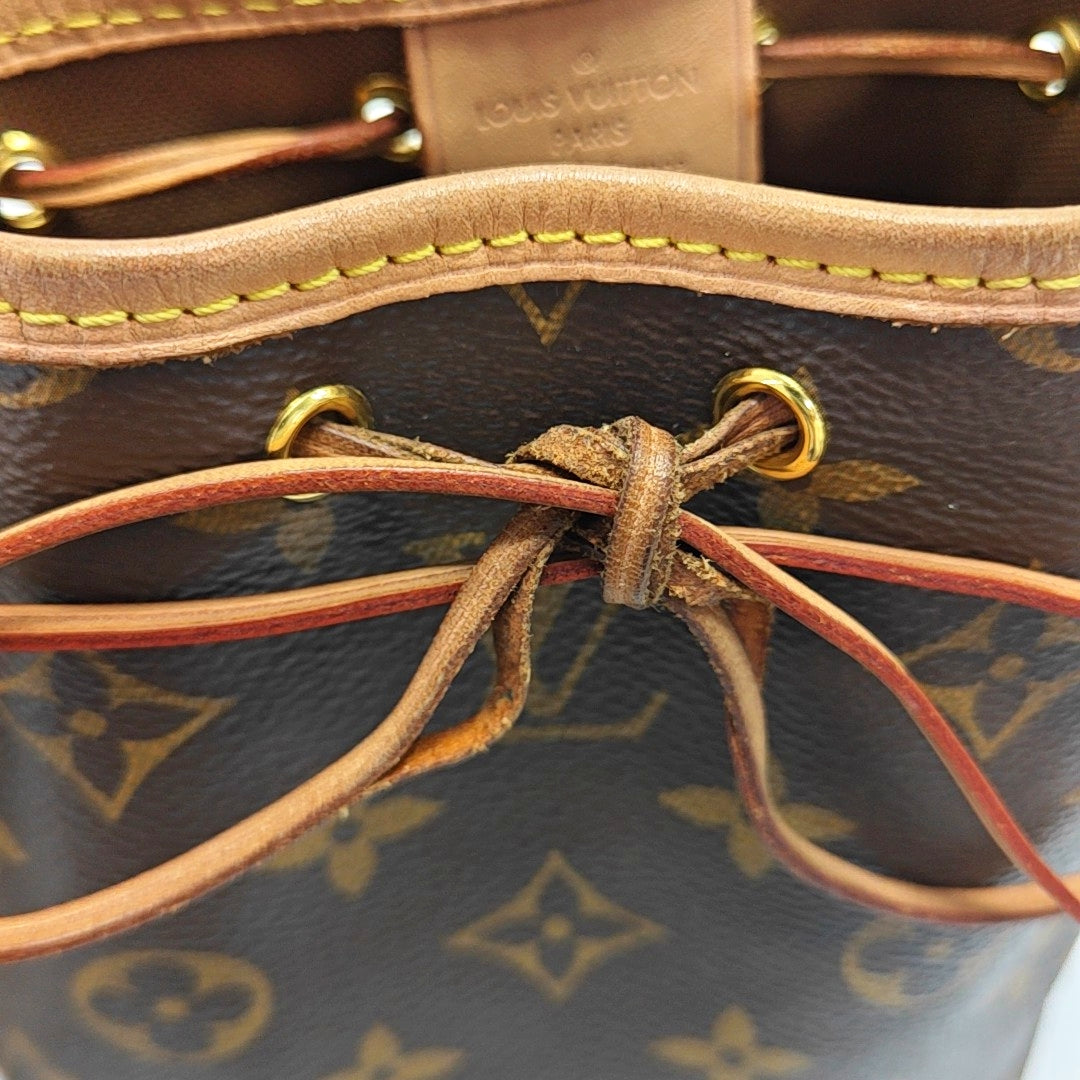 NÉONOÉ Nano Monogram Coated Canvas Brown