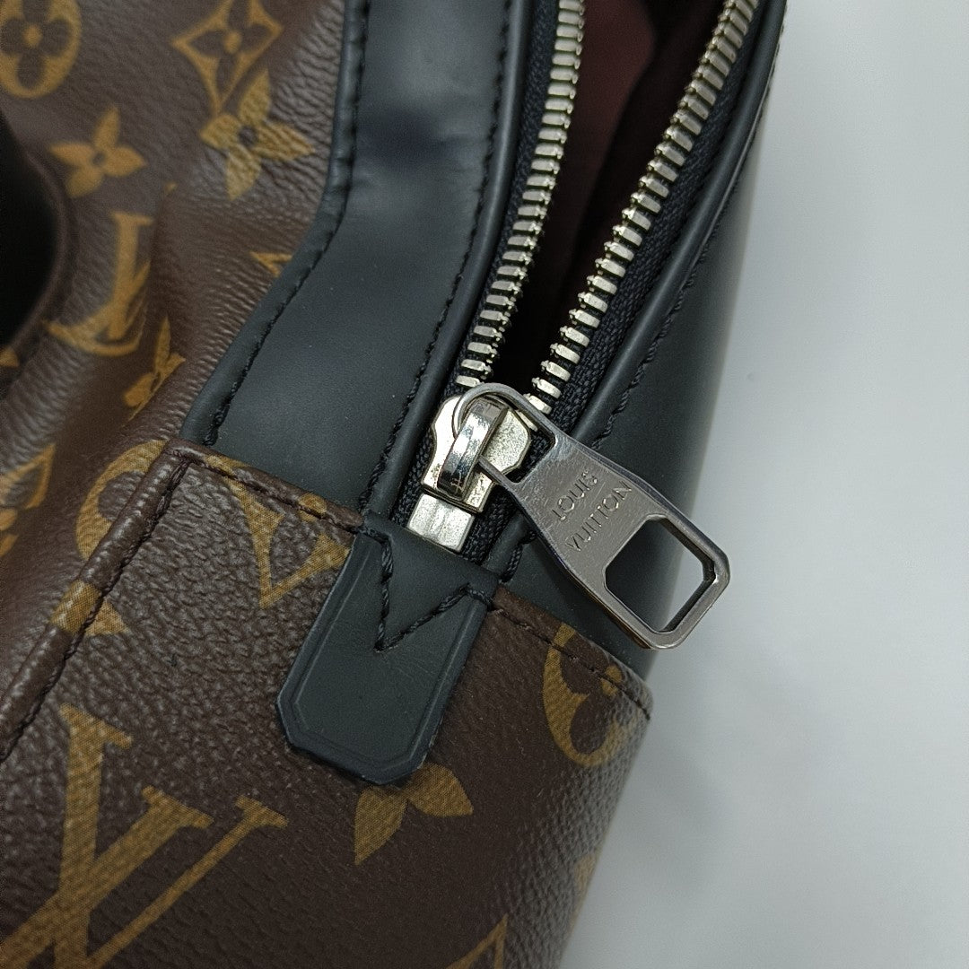 JOSH Monogram Coated Canvas Brown