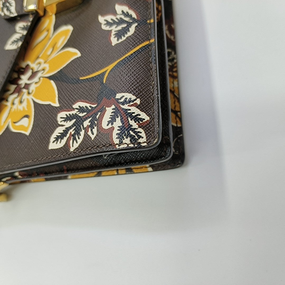 Calfskin Top Handle Bag Multicolor