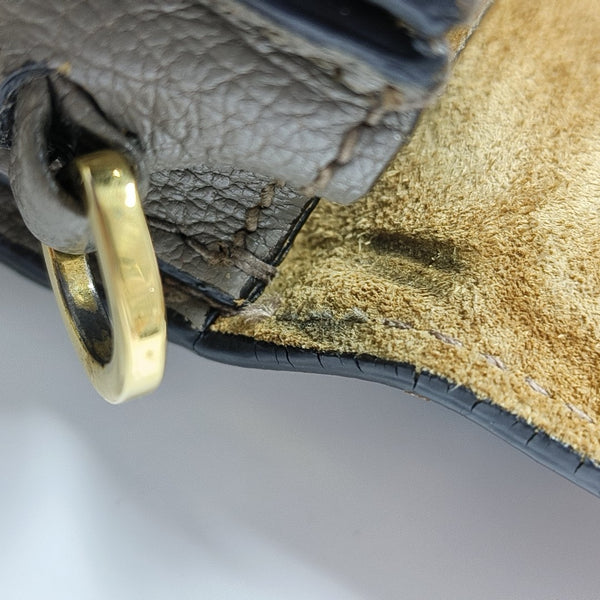 Calfskin Shoulder Bag Gray