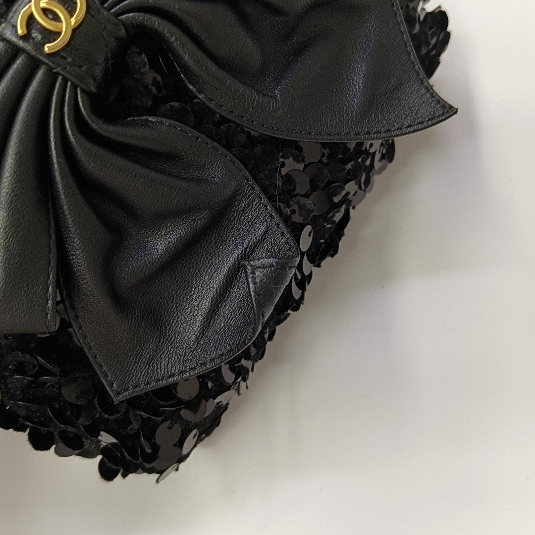 Wool Shoulder Bag Black
