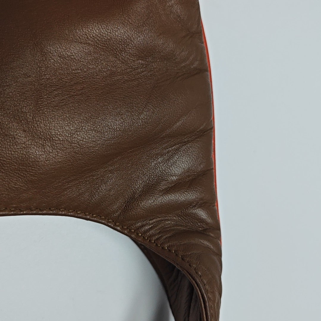 Calfskin Shoulder Bag Brown