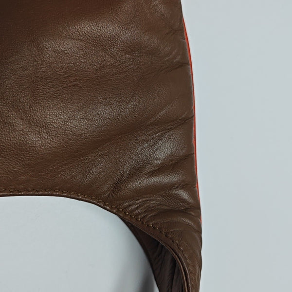 Calfskin Shoulder Bag Brown