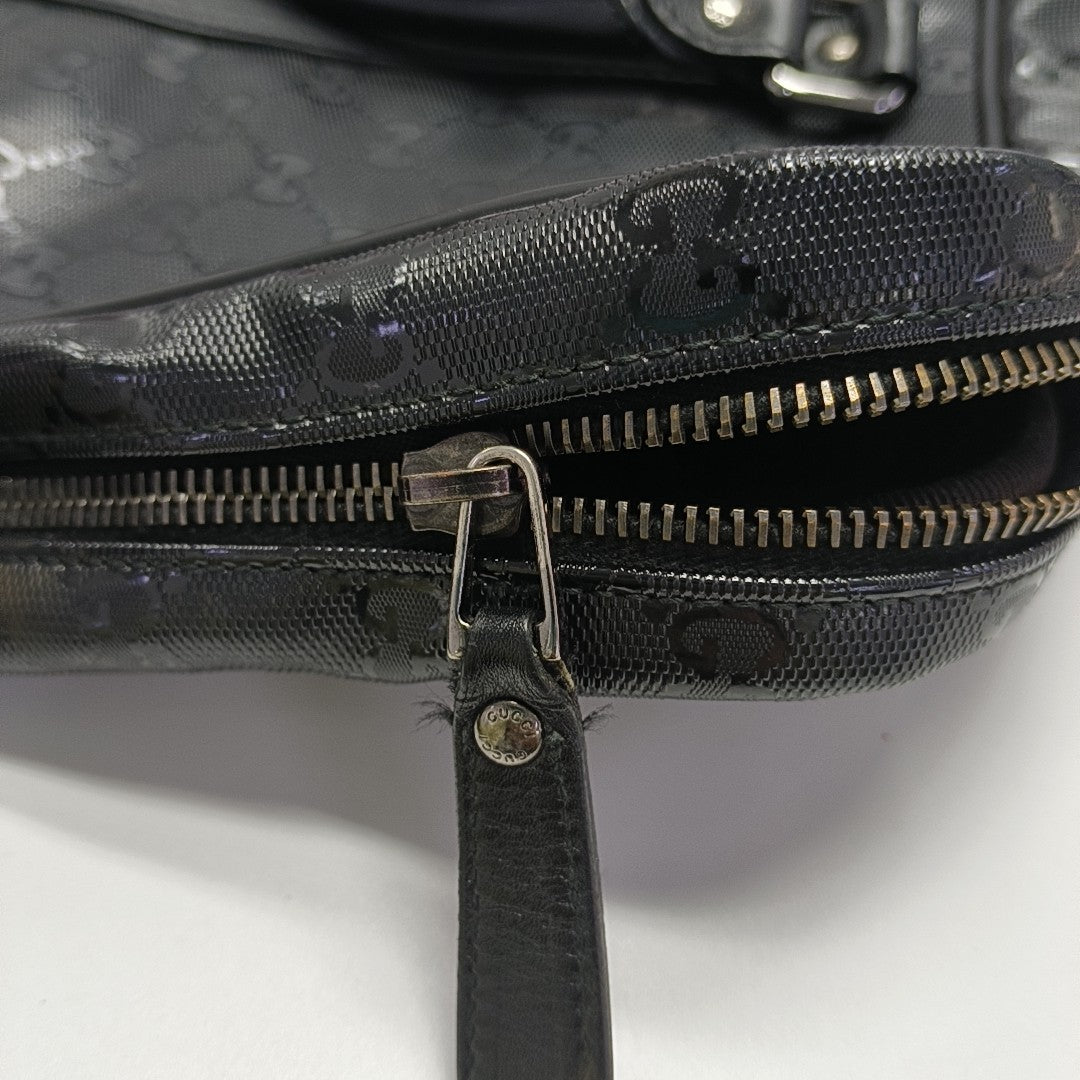 GG Imprime Monogram Coated Canvas Black