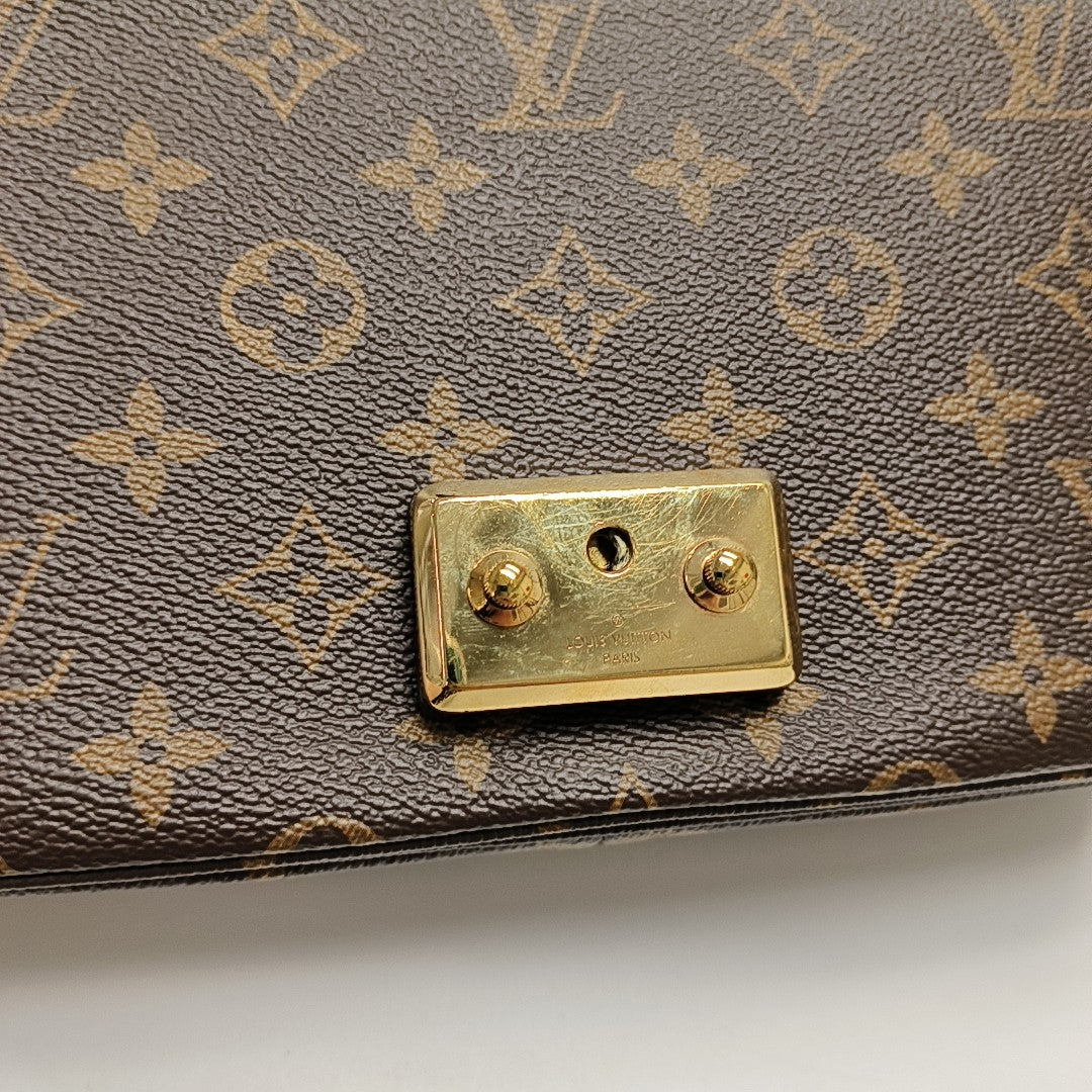 MARCEAU Monogram Coated Canvas Brown