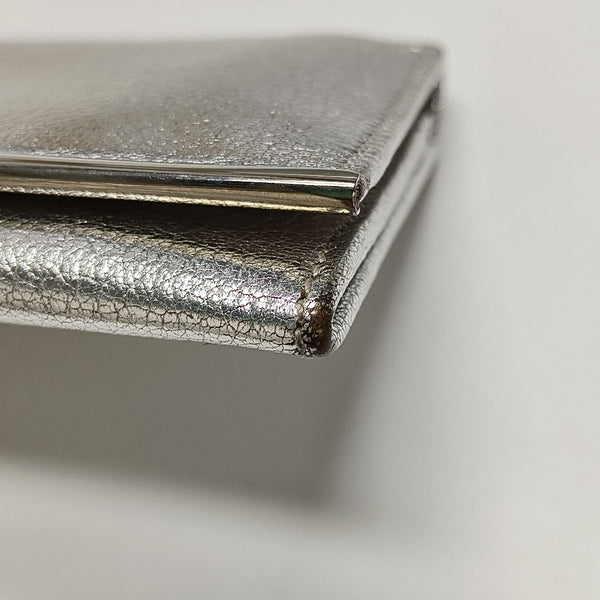 Authenticated pre-owned  Gancini Calfskin Silver Wallet - Wallet at Looply