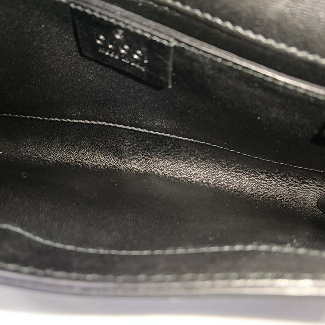 Emily Chain Calfskin Black