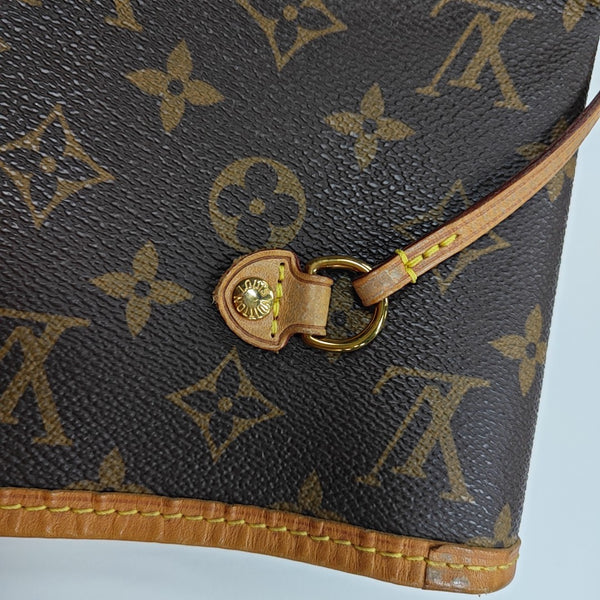 NEVERFULL MM Monogram Coated Canvas Brown