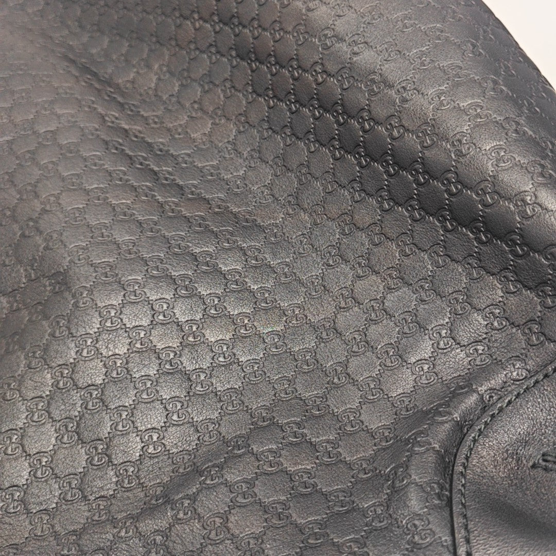 Monogram Calfskin Top Handle Bag Black